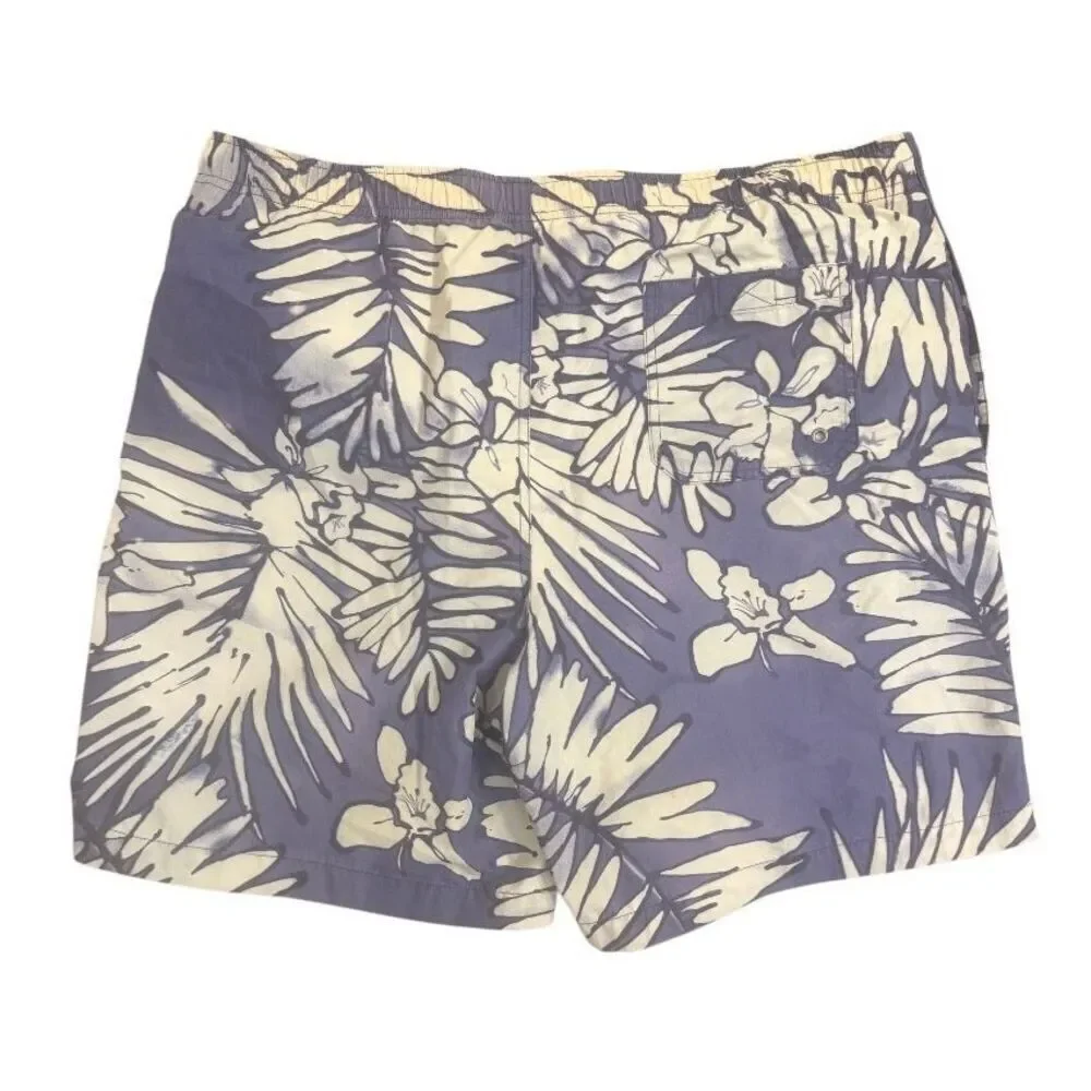 Polo Sport Men’s Swim Trunks Large Drawstring Liner Tropical Print Beach